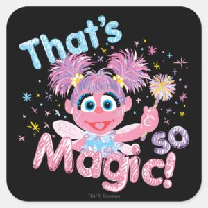 Abby Cadabby Wand Square Sticker