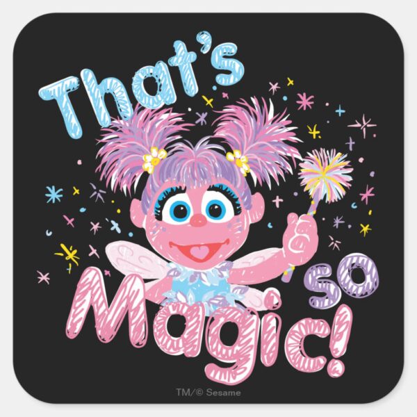 Abby_Cadabby_Wand_Square_Sticker_1 Abby Cadabby Wand Square Sticker