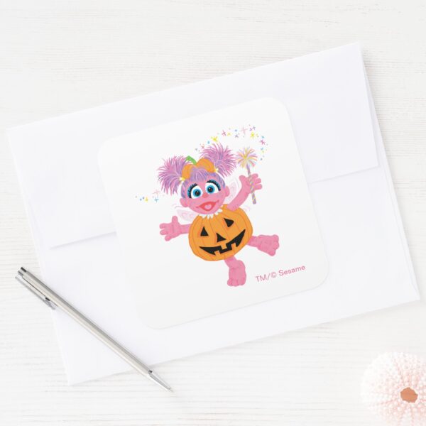 Abby_Cadabby___Cute_as_a_Pumpkin_Square_Sticker_3 Abby Cadabby Cute As A Pumpkin Square Sticker