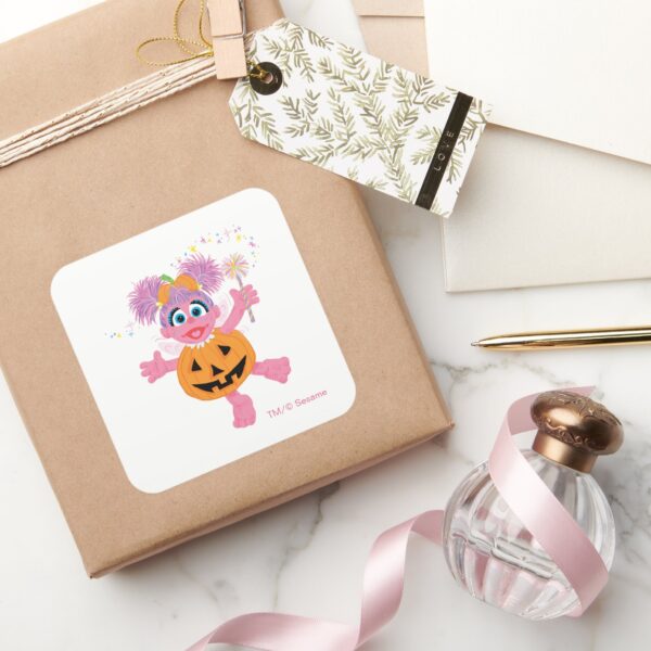 Abby_Cadabby___Cute_as_a_Pumpkin_Square_Sticker_5 Abby Cadabby Cute As A Pumpkin Square Sticker