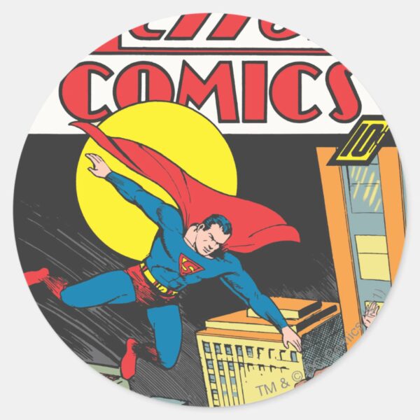 Action_Comics_#23_Classic_Round_Sticker_1 Action Comics 23 Classic Round Sticker
