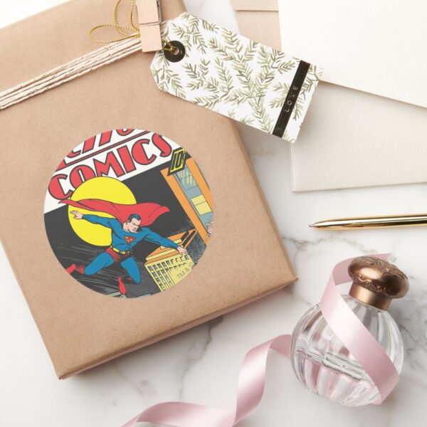 Action_Comics_#23_Classic_Round_Sticker_5 Action Comics 23 Classic Round Sticker