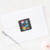 Adventure Time Action Panel Graphic Square Sticker
