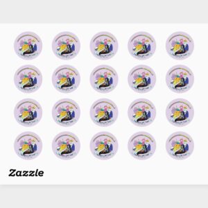 Adventure Time BMO Group Graphic Classic Round Sticker
