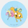 Adventure Time Lady Bubblegum Finn Jake Classic Round Sticker
