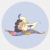 Aladdin_and_Jasmine_on_Magic_Carpet_Classic_Round_Sticker_1 Aladdin And Jasmine On Magic Carpet Classic Round Sticker