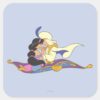 Aladdin_and_Jasmine_on_Magic_Carpet_Square_Sticker_1 Aladdin And Jasmine On Magic Carpet Square Sticker