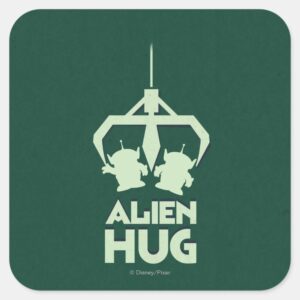 Alien Hug Square Sticker