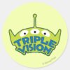 Alien_Triple_Vision_Classic_Round_Sticker_1 Alien Triple Vision Classic Round Sticker
