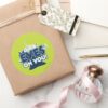 Alien Eyes On You Classic Round Sticker