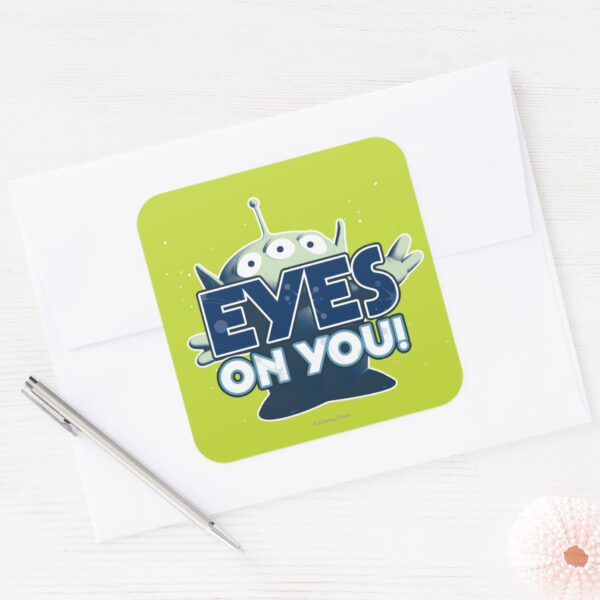 Alien__Eyes_on_You!_Square_Sticker_3 Alien Eyes On You Square Sticker