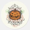 All_Hail_The_Pumpkin_King_-_Gothic_Flames_Classic_Round_Sticker_2 All Hail The Pumpkin King Gothic Flames Classic Round Sticker