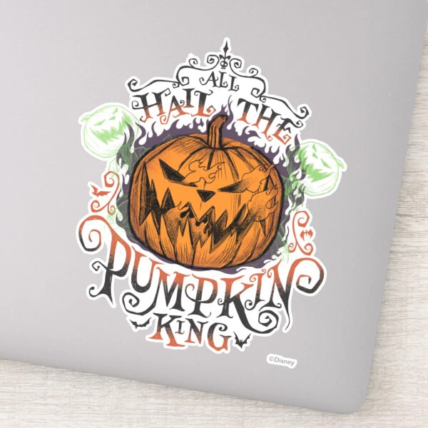 All_Hail_The_Pumpkin_King_-_Gothic_Flames_Sticker_9 All Hail The Pumpkin King Gothic Flames Sticker