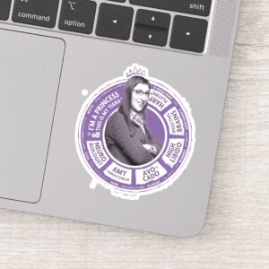 Amy Farrah Fowler Info Graphic Sticker