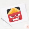Anger Square Sticker