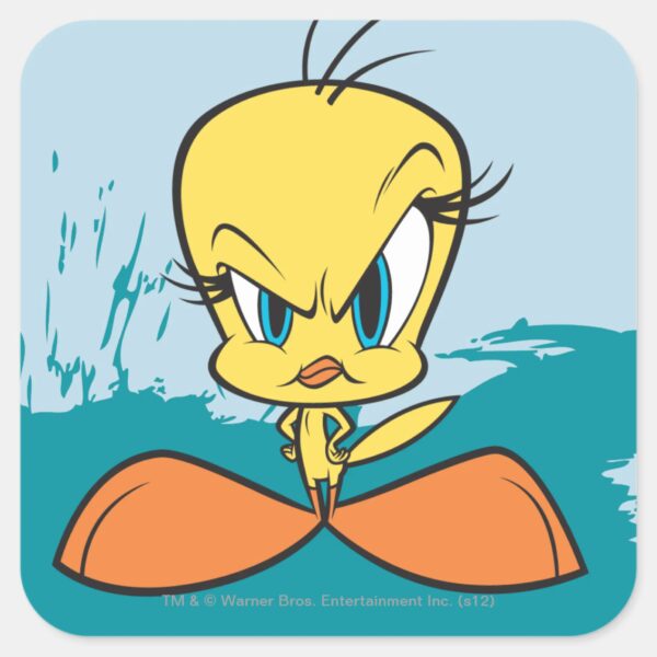 Angry_TWEETY™_Square_Sticker_1 Angry TWEETY™ Square Sticker