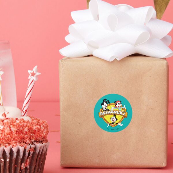 Animaniacs___Warner_Brothers_&_Sister_WB_Shield_Classic_Round_Sticker_7 Animaniacs Warner Brothers Sister WB Shield Classic Round Sticker