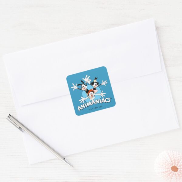 Animaniacs___Warner_Siblings_Arms_Wide_Graphic_Square_Sticker_3 Animaniacs Warner Siblings Arms Wide Graphic Square Sticker