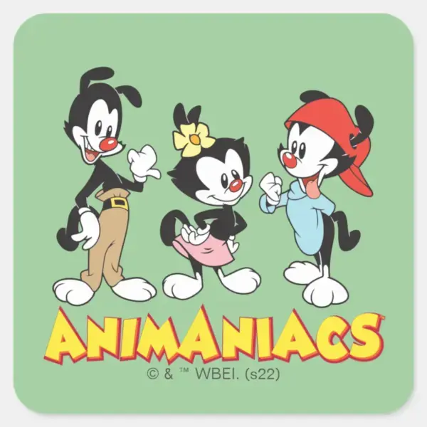 Animaniacs___Yakko,_Dot,_and_Wakko_Standing_Square_Sticker_1 Animaniacs Yakko Dot And Wakko Standing Square Sticker