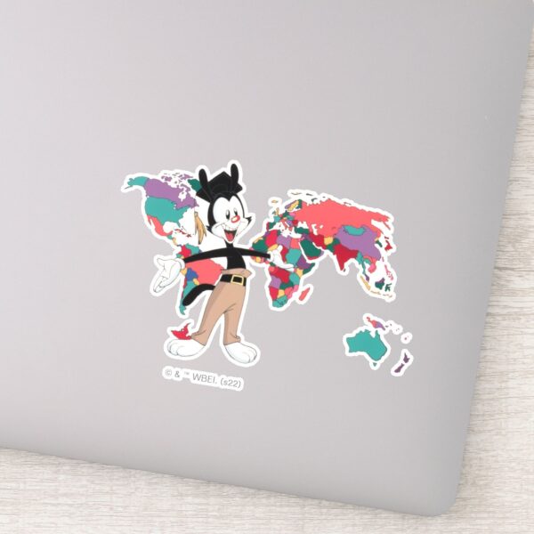 Animaniacs___Yakko's_World_Map_Graphic_Sticker_10 Animaniacs Yakkos World Map Graphic Sticker