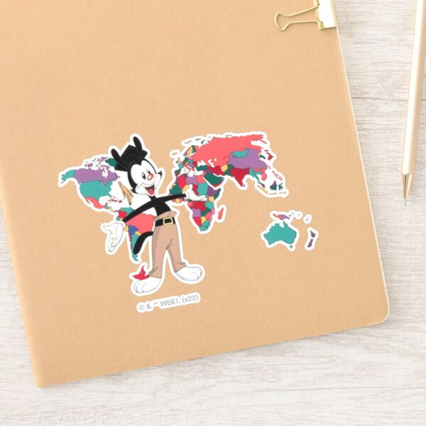 Animaniacs___Yakko's_World_Map_Graphic_Sticker_11 Animaniacs Yakkos World Map Graphic Sticker