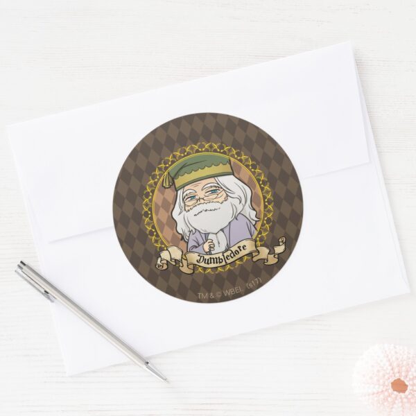 Anime_Dumbledore_Classic_Round_Sticker_3 Anime Dumbledore Classic Round Sticker