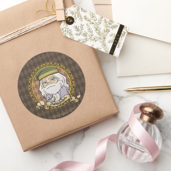 Anime_Dumbledore_Classic_Round_Sticker_5 Anime Dumbledore Classic Round Sticker