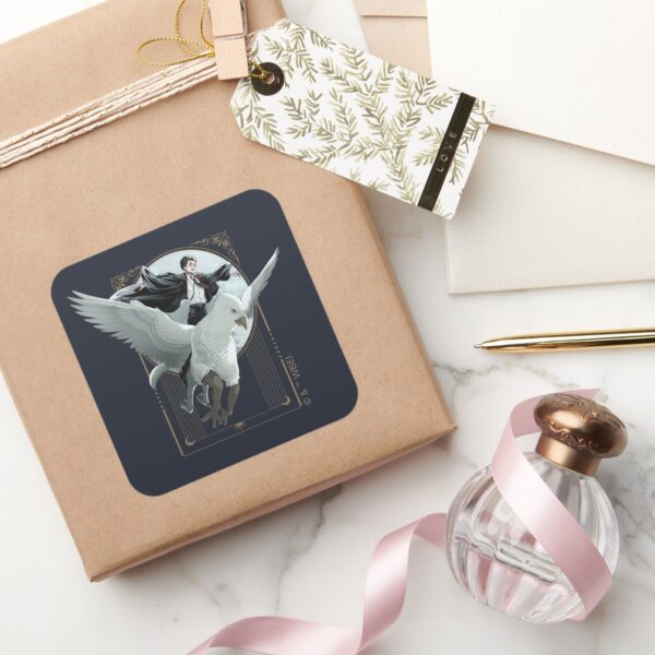 Anime_HARRY_POTTER™_Flight_with_Buckbeak_Square_Sticker_5 Anime HARRY POTTER™ Flight With Buckbeak Square Sticker