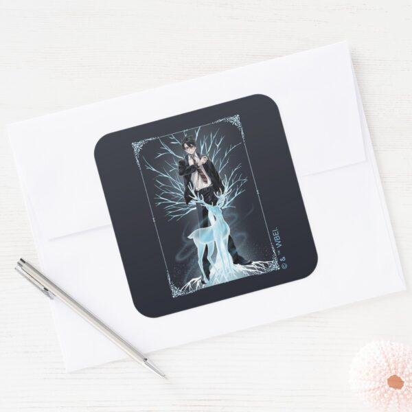 Anime_HARRY_POTTER™_Stag_Patronus_Square_Sticker_3 Anime HARRY POTTER™ Stag Patronus Square Sticker
