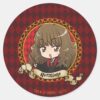 Anime_Hermione_Granger_Classic_Round_Sticker_1 Anime Hermione Granger Classic Round Sticker