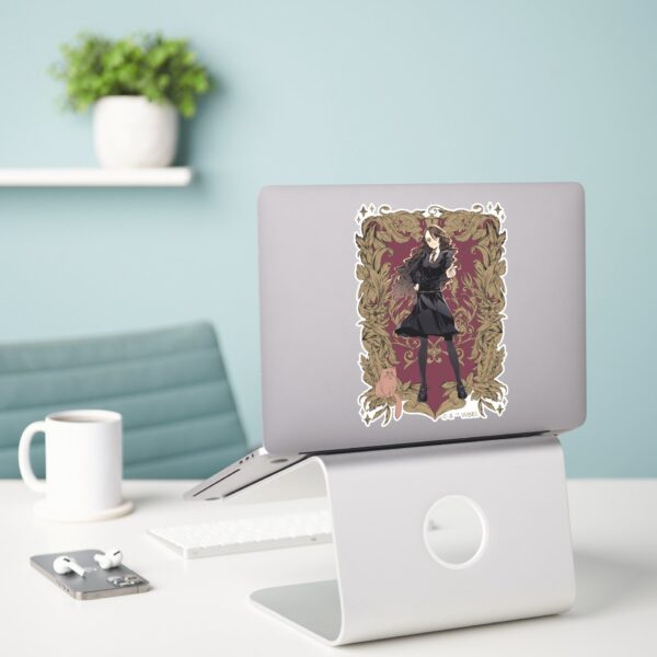 Anime_Hermione_Granger_Ornate_Frame_Sticker_3 Anime Hermione Granger Ornate Frame Sticker