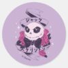 Anime_Jack_Skellington_&_Roses_Illustration_Classic_Round_Sticker_1 Anime Jack Skellington Roses Illustration Classic Round Sticker