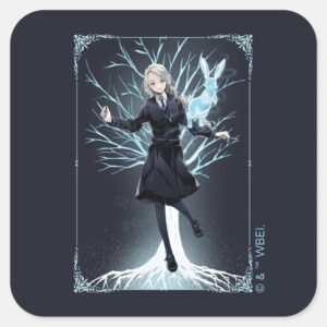Anime_Luna_Lovegood's_Rabbit_Patronus_Square_Sticker_1 Anime Luna Lovegoods Rabbit Patronus Square Sticker