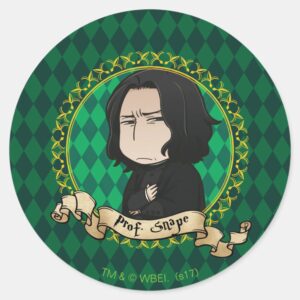 Anime_Professor_Snape_Classic_Round_Sticker_1 Anime Professor Snape Classic Round Sticker