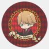 Anime_Ron_Weasley_Classic_Round_Sticker_1 Anime Ron Weasley Classic Round Sticker