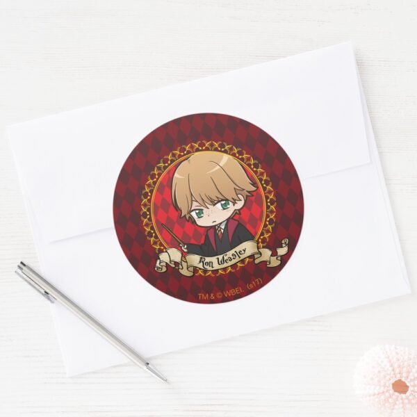 Anime_Ron_Weasley_Classic_Round_Sticker_3 Anime Ron Weasley Classic Round Sticker