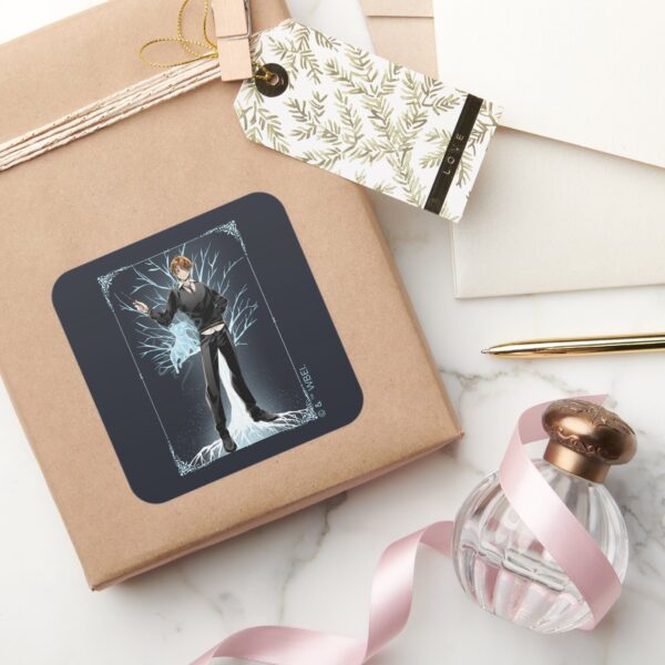 Anime_Ron_Weasley's_Jack_Russell_Terrier_Patronus_Square_Sticker_5 Anime Ron Weasleys Jack Russell Terrier Patronus Square Sticker