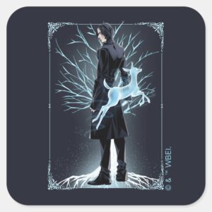 Anime_Severus_Snape's_Doe_Patronus_Square_Sticker_1 Anime Severus Snapes Doe Patronus Square Sticker