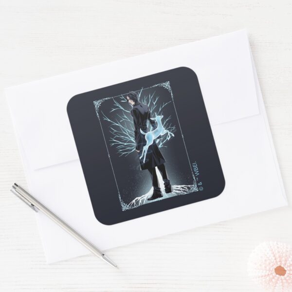 Anime_Severus_Snape's_Doe_Patronus_Square_Sticker_3 Anime Severus Snapes Doe Patronus Square Sticker