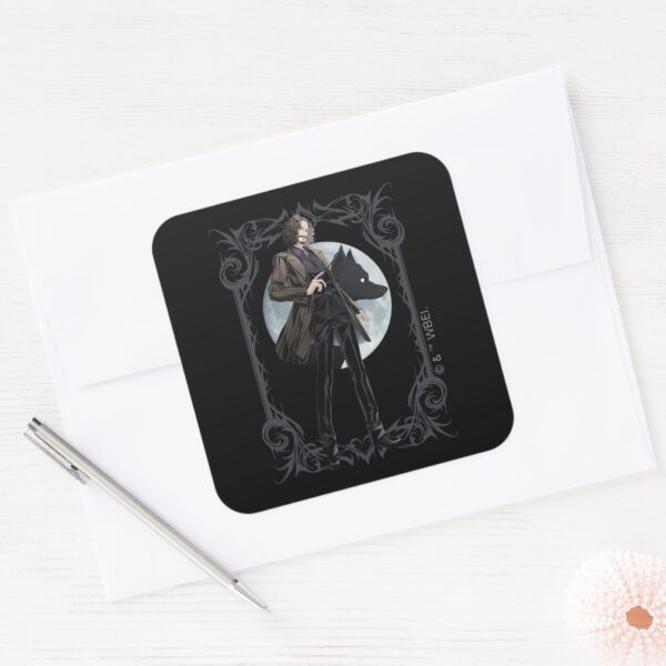 Anime_Sirius_Black_Animagus_Square_Sticker_3 Anime Sirius Black Animagus Square Sticker