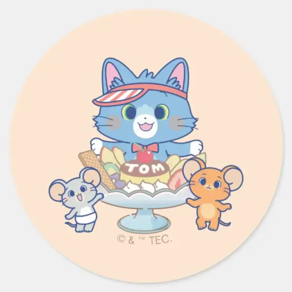 Anime_Tom,_Jerry,_and_Tuffy_Dessert_Parlor_Classic_Round_Sticker_1 Anime Tom Jerry And Tuffy Dessert Parlor Classic Round Sticker