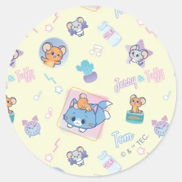 Anime_Tom,_Jerry,_and_Tuffy_Playtime_Pattern_Classic_Round_Sticker_1 Anime Tom Jerry And Tuffy Playtime Pattern Classic Round Sticker