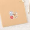 Anime Tuffy And Jerry Apple Rolling Sticker