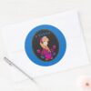 Anna___Portrait_in_Black_Circle_Classic_Round_Sticker_3 Anna Portrait In Black Circle Classic Round Sticker