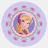 Anna___Princess_Classic_Round_Sticker_1 Anna Princess Classic Round Sticker