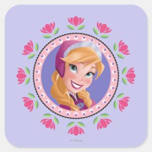 Anna___Princess_Square_Sticker_1 Anna Princess Square Sticker