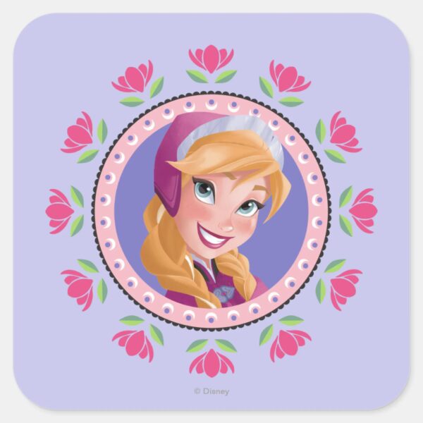 Anna___Princess_Square_Sticker_1 Anna Princess Square Sticker