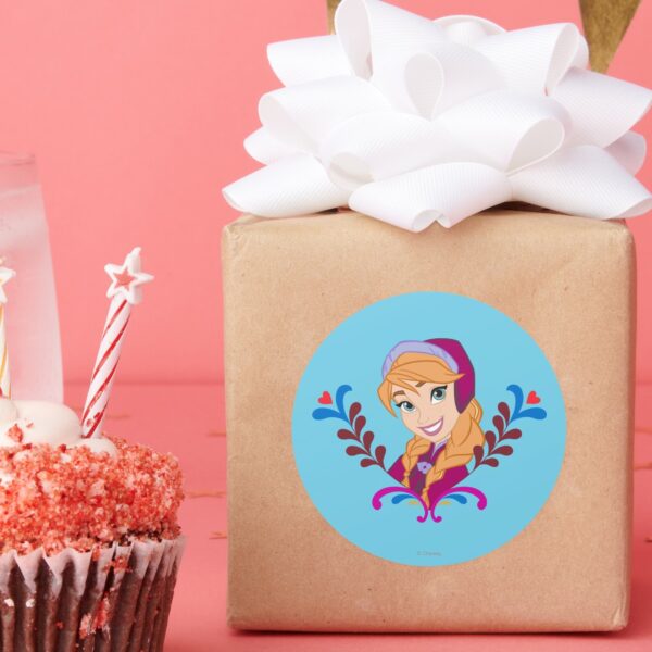 Anna___Strong_Heart_Classic_Round_Sticker_6 Anna Strong Heart Classic Round Sticker