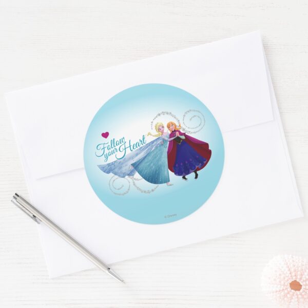 Anna_and_Elsa___Family_Love_Classic_Round_Sticker_3 Anna And Elsa Family Love Classic Round Sticker
