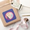 Anna_and_Elsa___Floral_Frame_Square_Sticker_5 Anna And Elsa Floral Frame Square Sticker